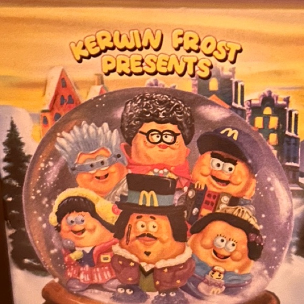 Kerwin Frost x McDonald’s collaboration 2023. Happy meal and adult happy meal.